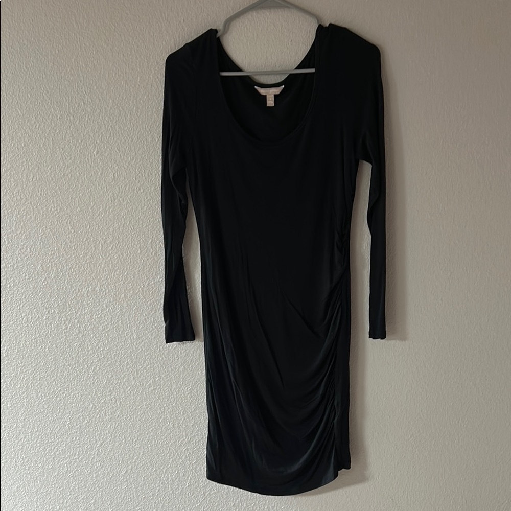 Banana Republic Black Scoop Neck Bodycon Dress